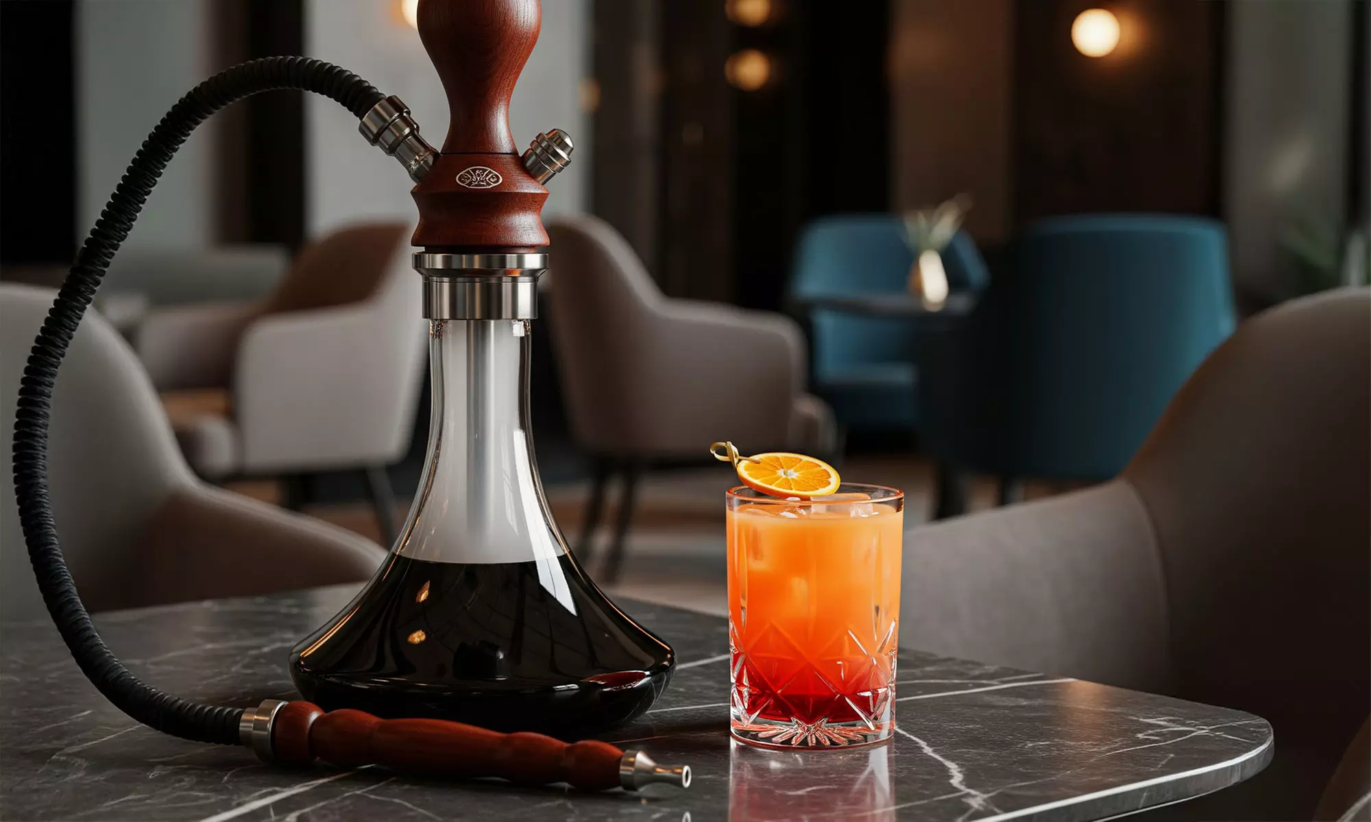 Cóctel y sisha con sabores a elegir para 2 o 4 personas