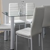 Image 26: Glass Dining Table Set with Chair Options