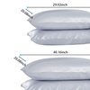 Image 11: 2 Pack Soft Satin Pillowcase Pillow Case Cushion Cover Queen King Size