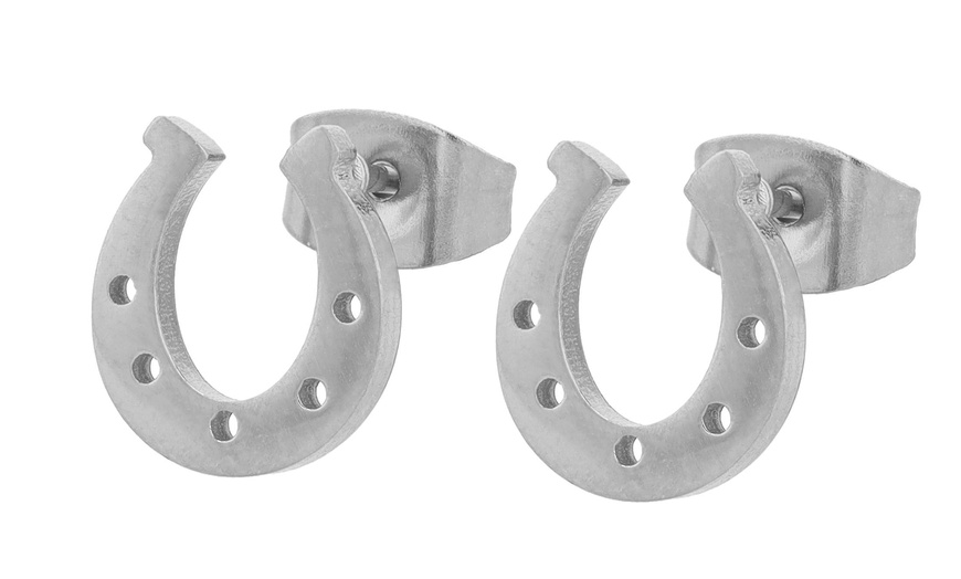 Image 28: Akzent Edelstahl-Ohrstecker für Damen