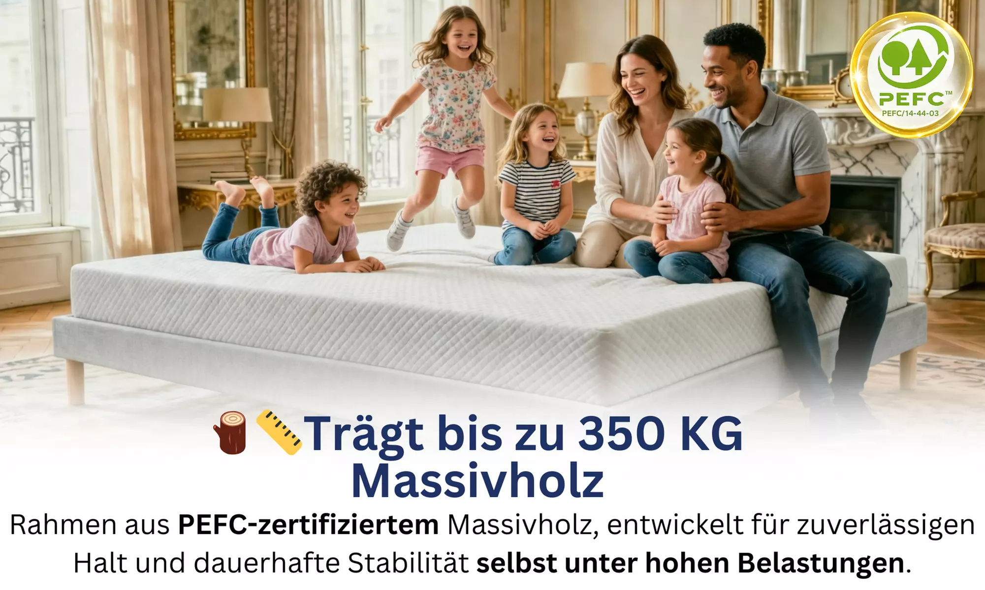 Bettgestell ANTHRA opt. mit Matratze