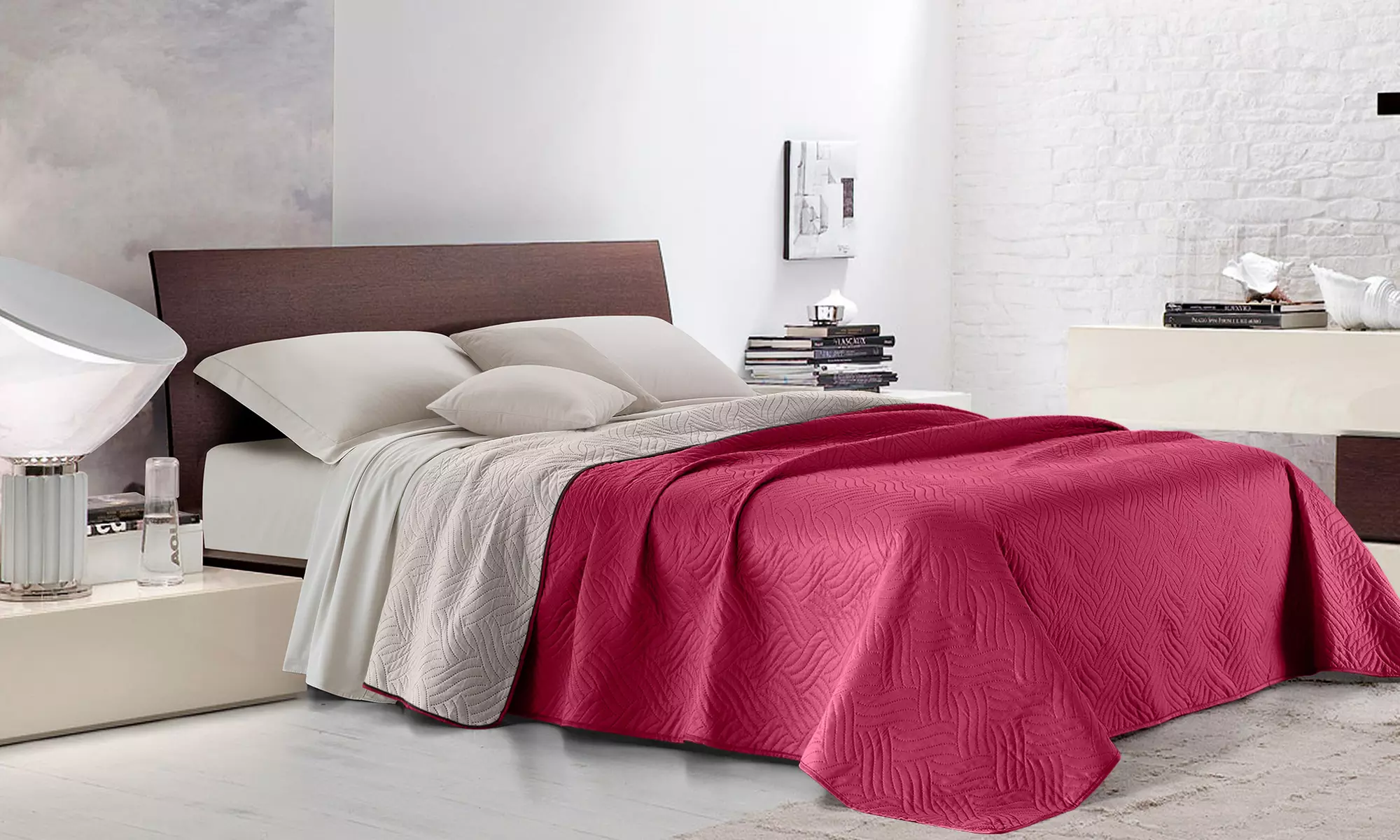 Reversible Peach Skin Bedspread