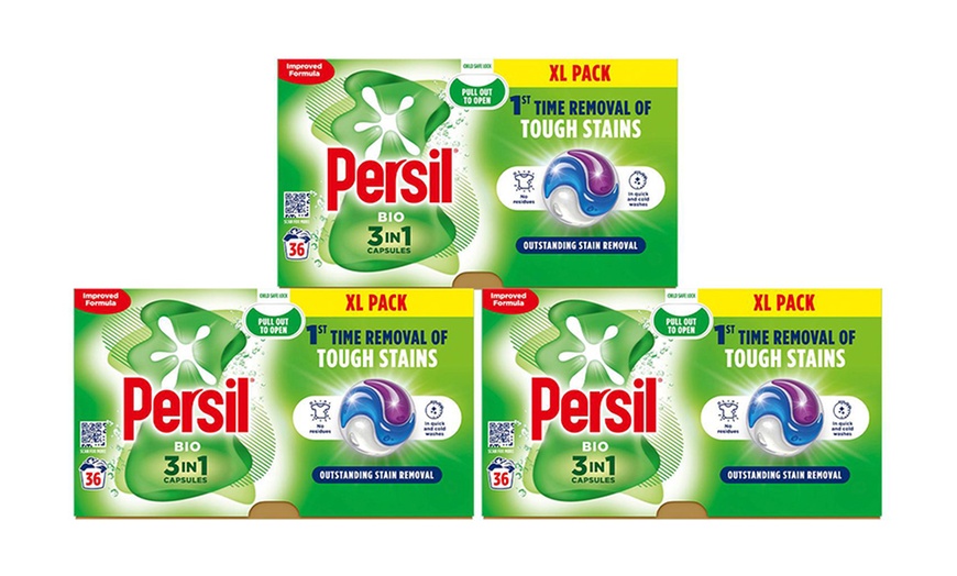 Image 13: Three or Six Packs of Persil XL 3 in 1 Washing Capsules 