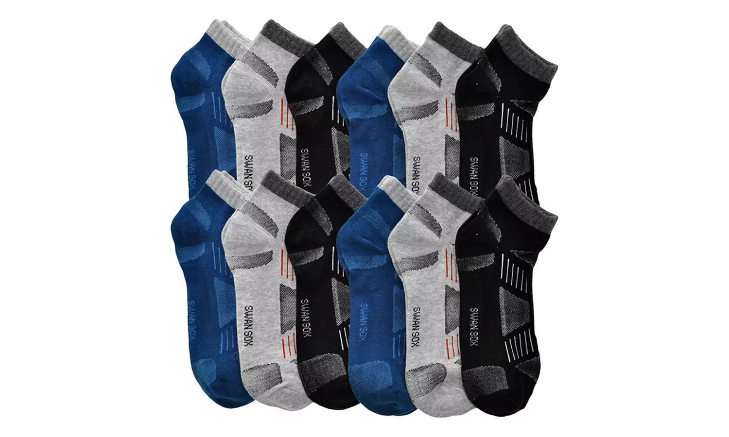  Men's Low-Cut Everyday Essential Socks (12-Pair Pack)