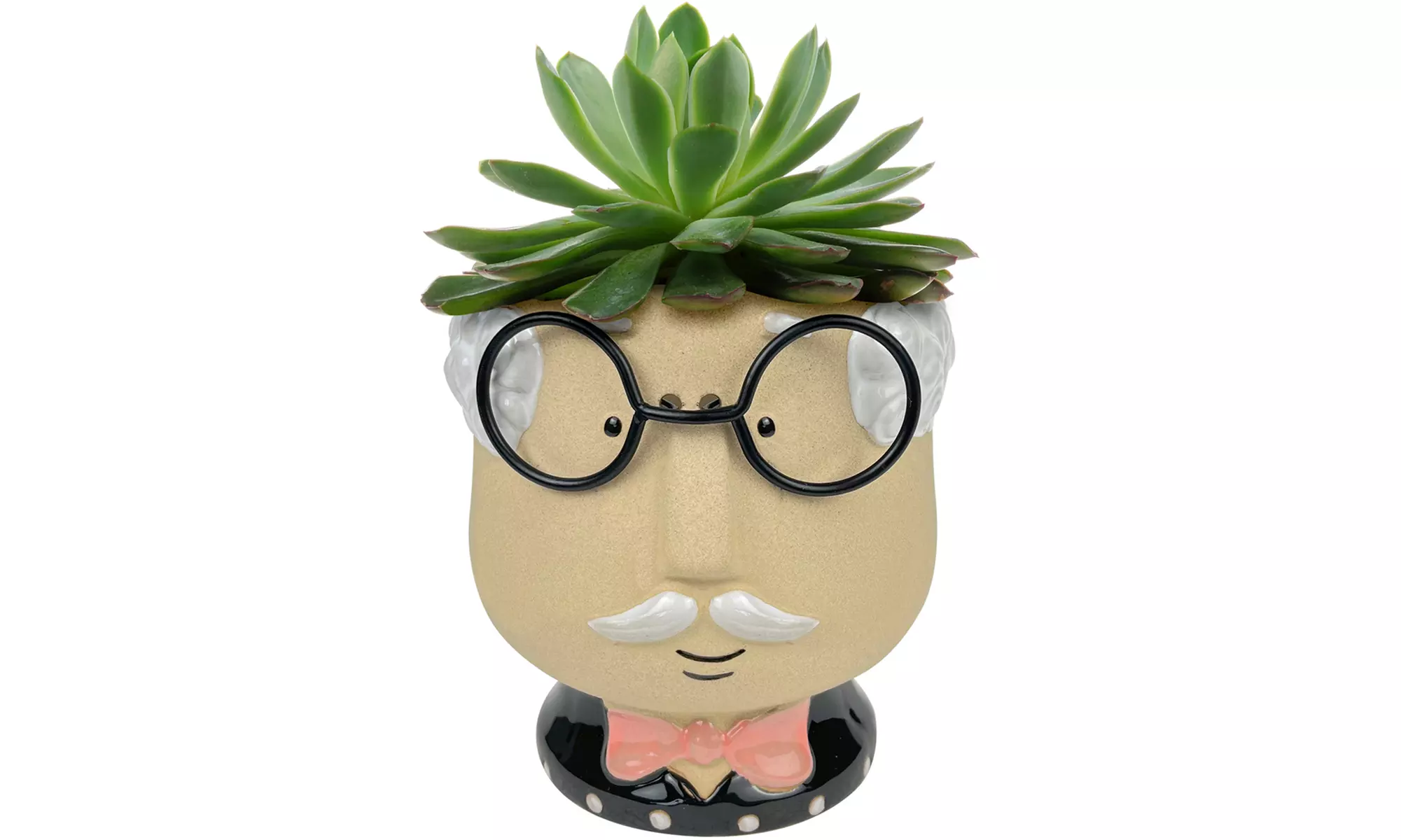 Vaso in ceramica di design con volto