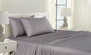 1000TC Blended Bamboo Stripe Sheet Set