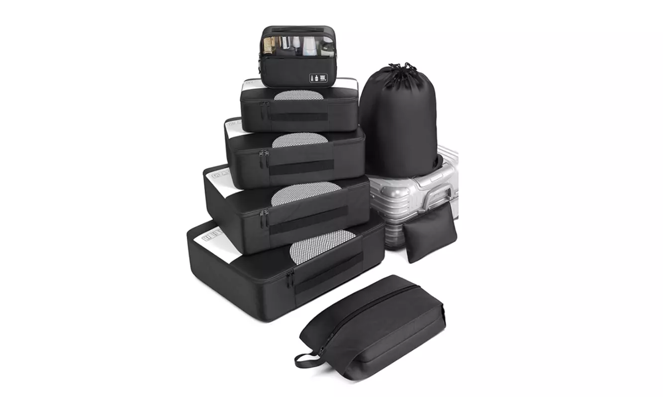8-Piece Suitcase Compression Packing Cubes