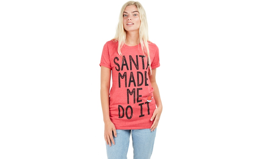 Image 3: Christmas Slogan T-Shirt