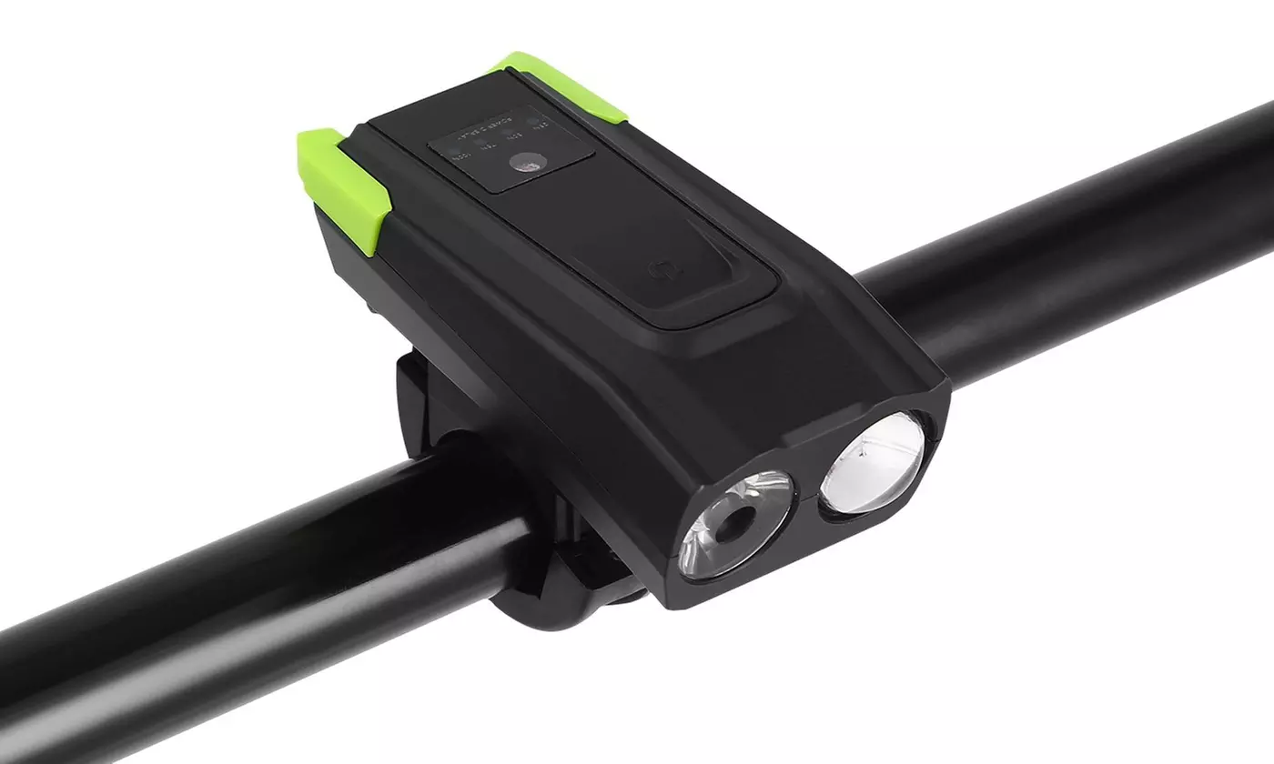 iMounTEK 20000LM Rechargeable Bike Light with 120dB Horn and 6 Lighting Modes