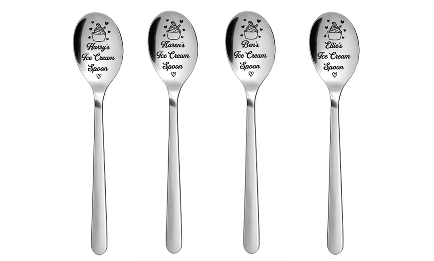 Image 4: Personalised Stainless Steel Teaspoon or Fork from DecoMatters