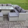Image 1: Fimous Polyrattan-Gartenmöbel-Set mit höhenverstellbarem Tisch