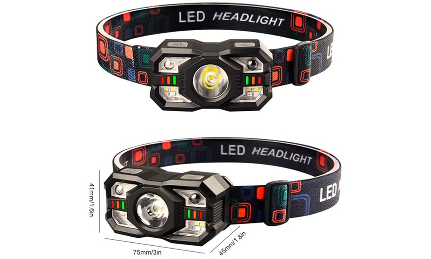 Image 6: LED Motion Sensor Head Torch