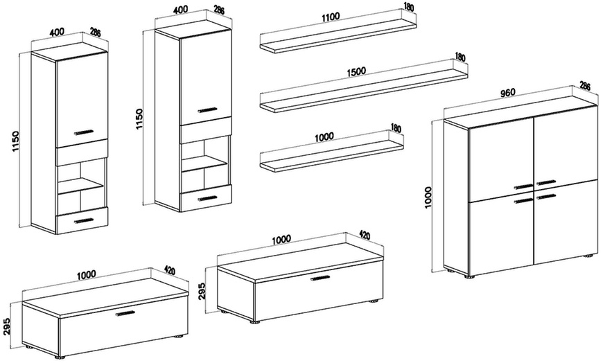 Image 10: Set di mobili per soggiorno