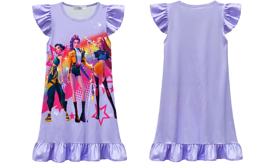 Image 4: K-pop Cartoon Kids Pajamas Dress Sleepwear