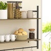 Image 4: HomCom Wall Shelf Unit with Four Hooks for Living Room, Entryway