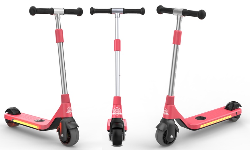 Image 2: Kinder-Elektroroller mit LED-Beleuchtung und verstellbarer Höhe