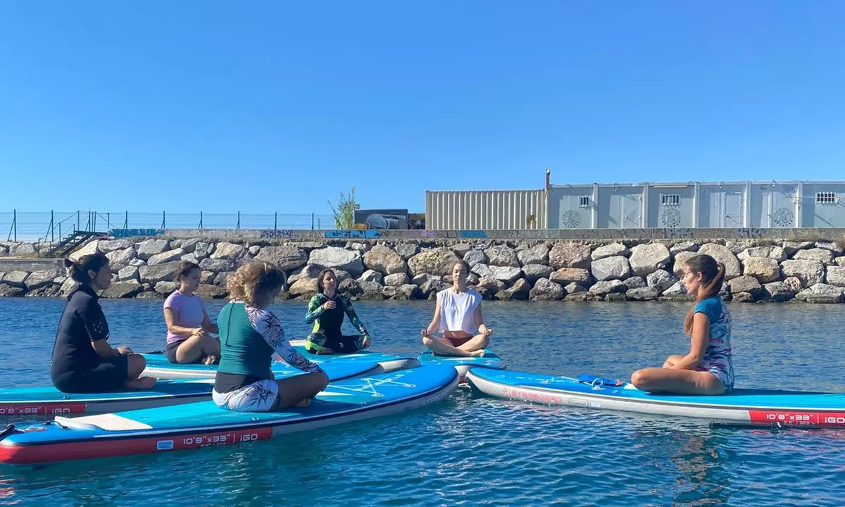 Experiencia de SUP yoga o pilates de 1 hora para 1 o 2 personas