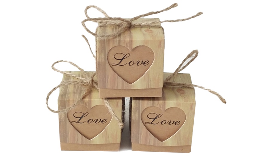 Image 4: Set of 20 Kraft Paper Gift Boxes