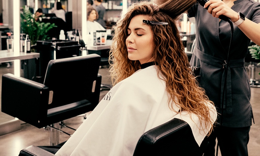 Image 2: Half-Head Foils, Keratin Anti-Frizz, or Nanoplasty Treatment!