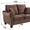 Image 19: Tivette Brushed Velvet Sofa Set 