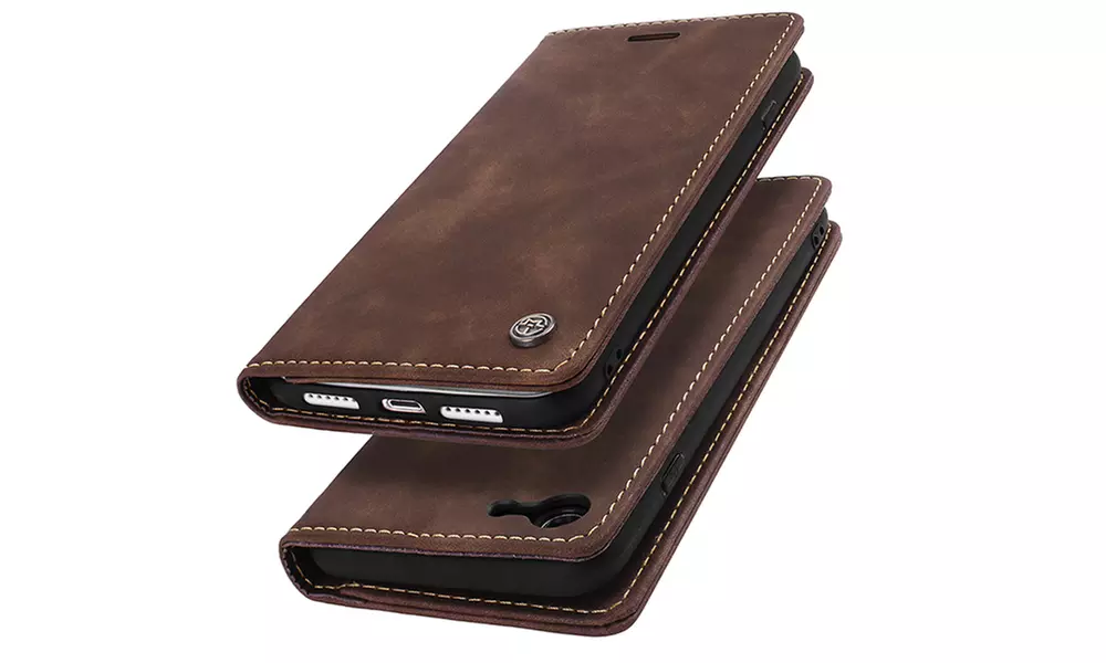 For Apple iPhone SE 3rd Gen 2022 Magnetic Flip Case Leather Wallet Card Holder