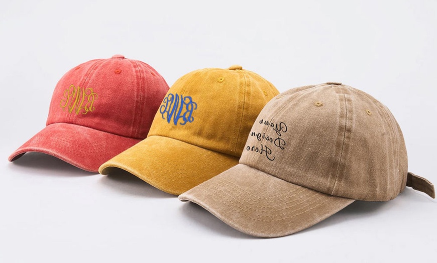 Image 6: Get a Custom Embroidered Hats with Unique Designs!