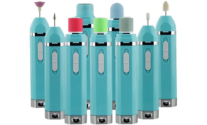 Image 10: Nine-in-One Manicure and Pedicure Electric Drill Set