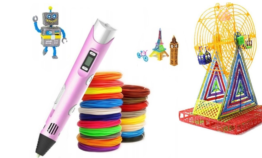 Image 10: 3D-Stift mit LCD-Bildschirm und/oder 3 m PLA 3D-Filamente