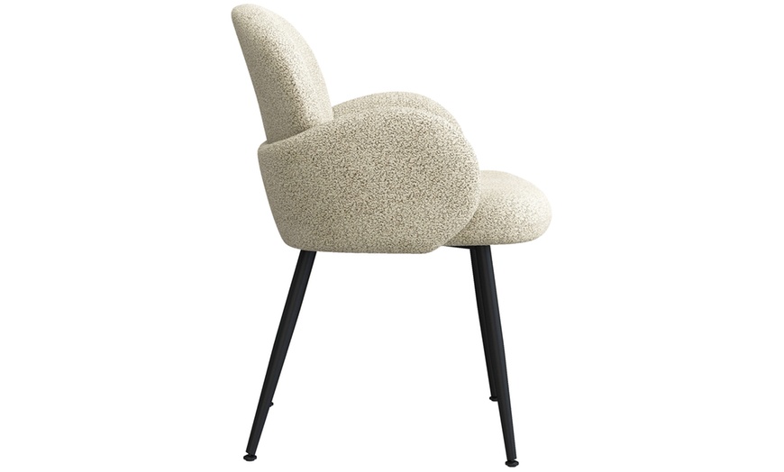 Image 4: Lot de 2 fauteuils de table "Alicia" en tissu Cozy de Doosense 