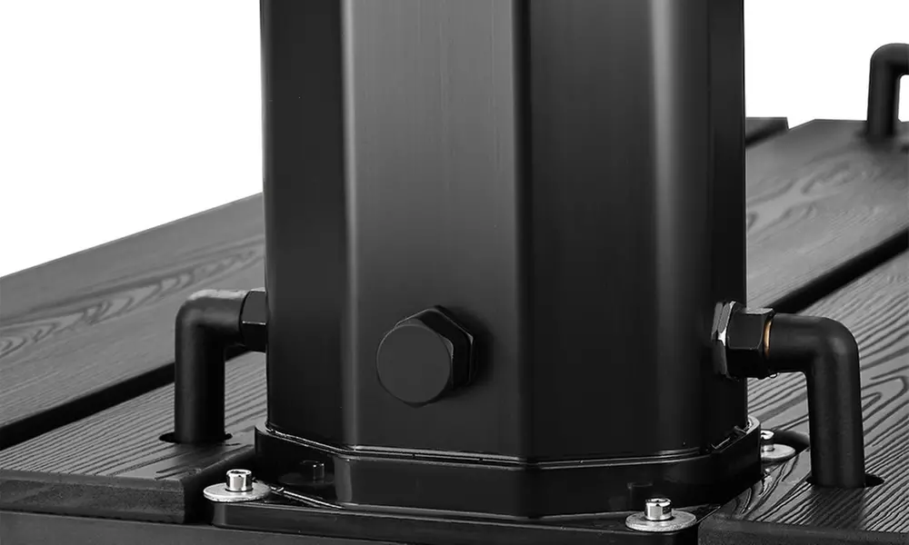 Home Deluxe Solardusche mit Bodenplatte PAROS