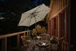 9ft. Patio Umbrella Solar LED Lights Steel Tilt with Crank - Second Medium