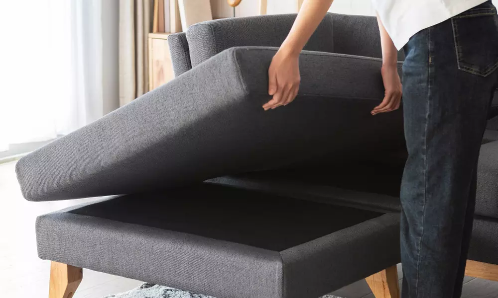 Canapé d'angle réversible 4 places "Obsy" de Kocoon en tissu