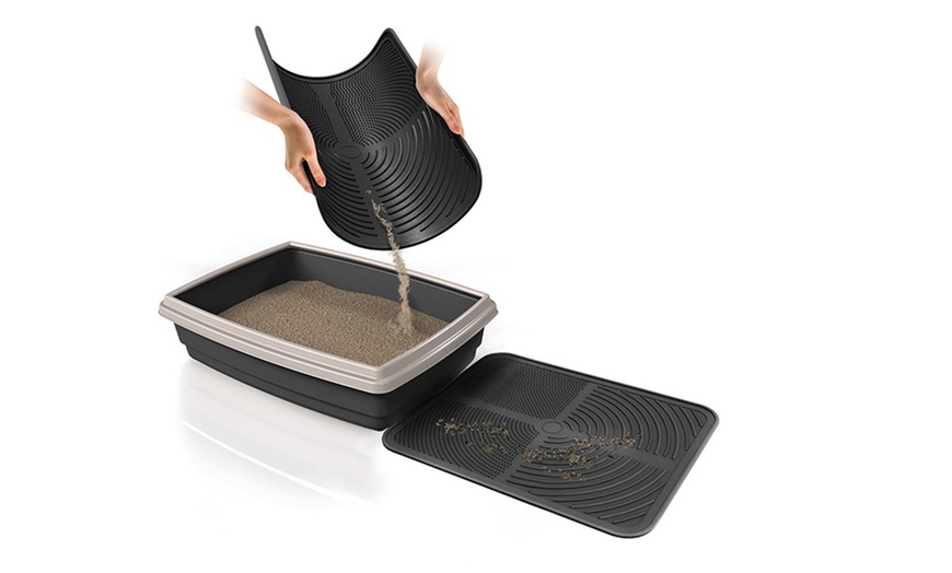 Image 7: Tapis rigide antidérapant de litière pour chat