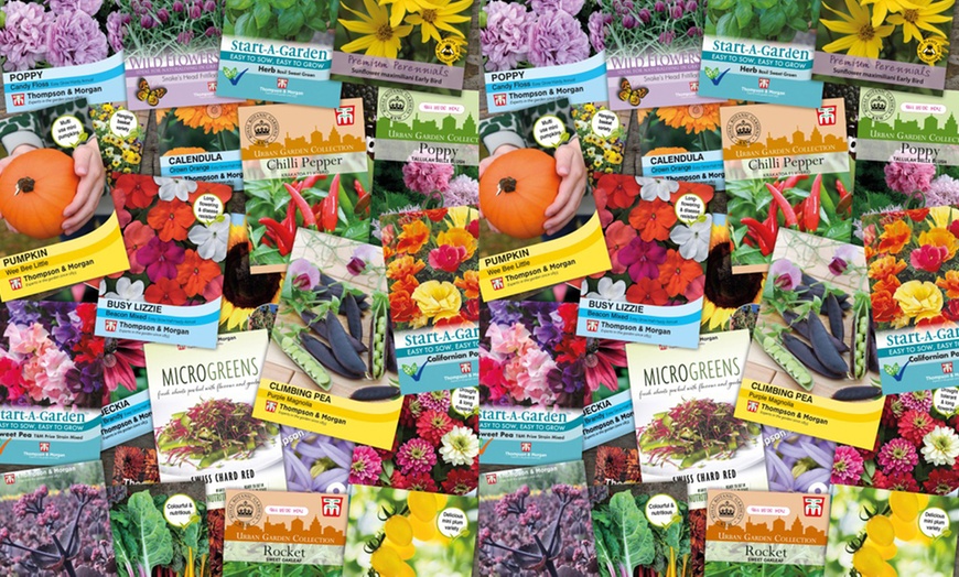 Image 1: Mixed Flower and Vegetable Lucky Dip Seed Bumper Bundle