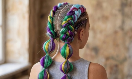 2 colorful dutch braids w/synthetic hair included! - Hair By Shaleen Dae At Lux Beauty Lounge