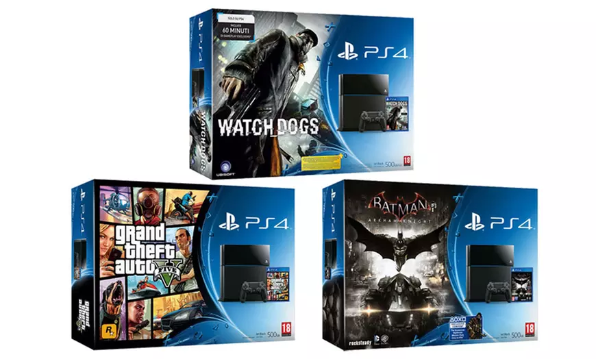 Image 1: Console PS4 500GB o 1TB con giochi