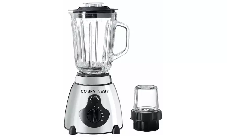 Image 2: Comfy Nest 2-in-1 glazen blender