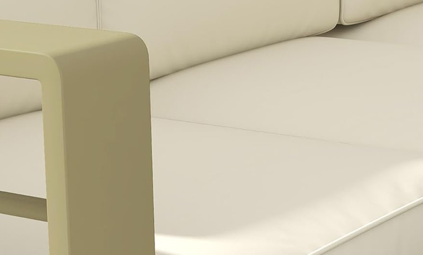 Image 14: Outsunny Aluminium Corner Sofa, Armchair and Table Garden Sofa Set