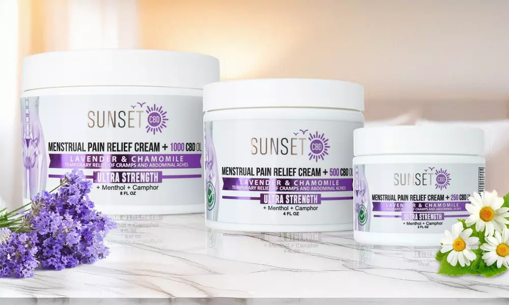 CBD & Lavender Infused Pain Relief Cream for Joints / Muscle Pain from Sunset