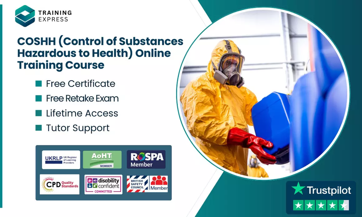COSHH Online Course With Instant Certificate or Get Lifetime Access to 2500+ Online Courses (Up To 39% Off)