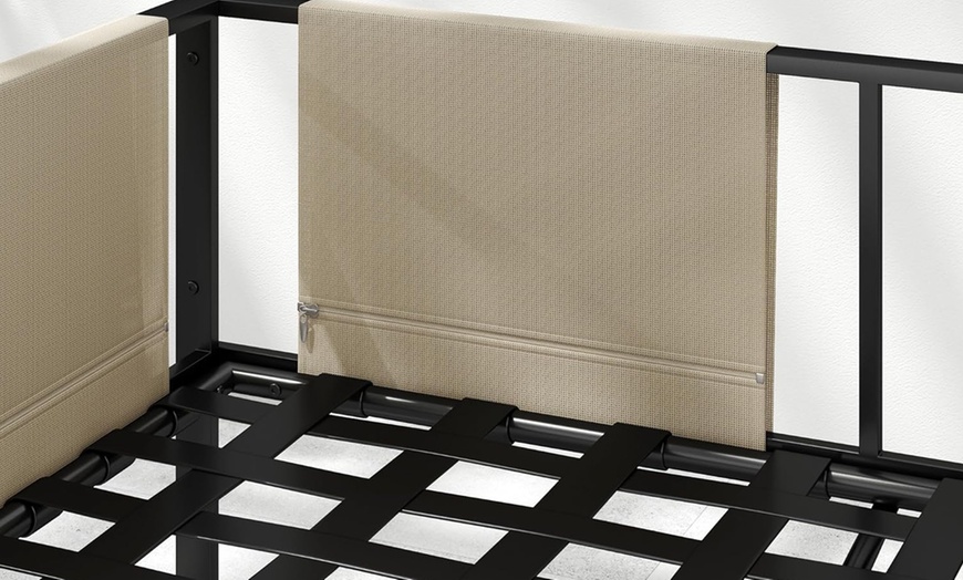 Image 5: Outsunny Five Seater Garden Corner Sofa Set