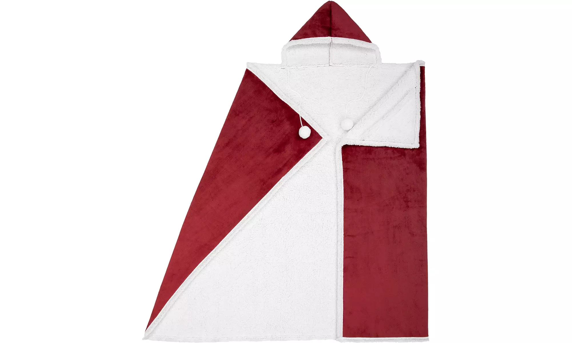 Luxury Super Soft Hoodie Sherpa-Lined Throw Blanket