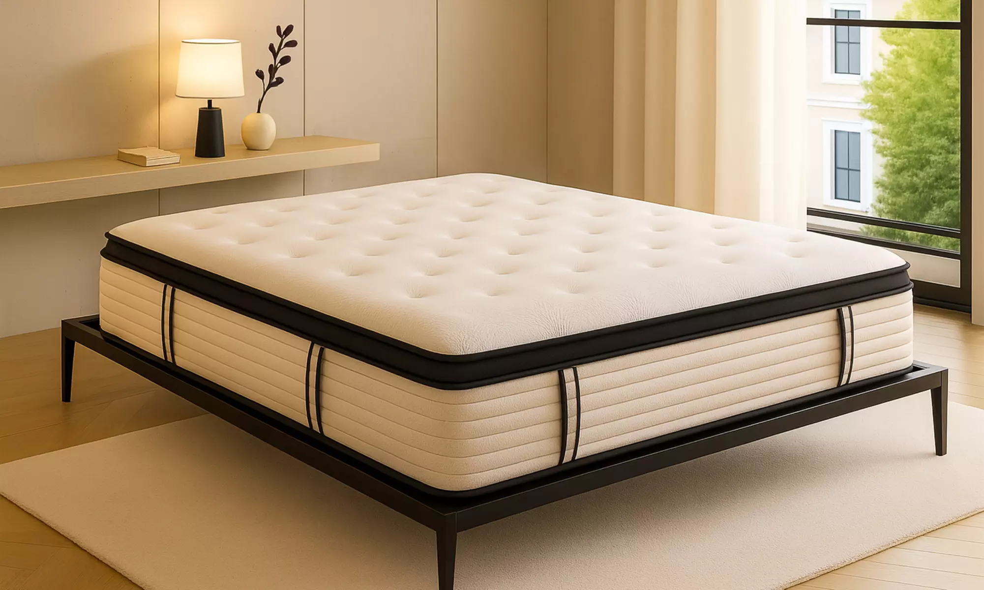 Metallbett im Industriestil - Loft-Kollektion