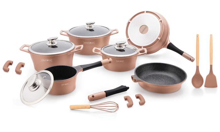 Image 5: Batterie de cuisine 17 pièces en aluminium de Royalty Line