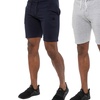 Image 15: Two-Pack Enzo Men's Fleece Shorts 