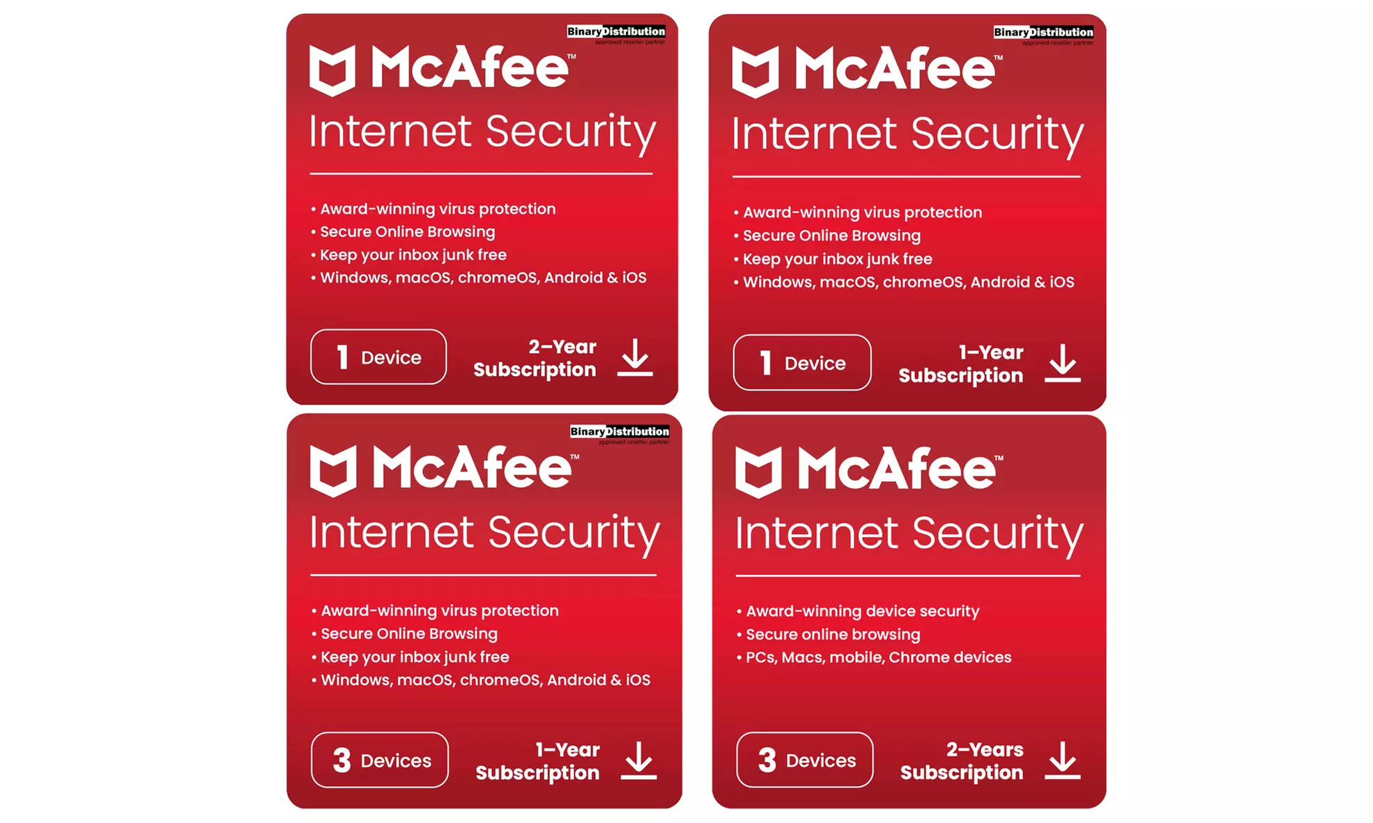 McAfee Internet Security 2025 pour 1 à 3 appareils