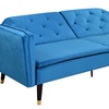 Image 6: Malmo Plush Velvet Sofa Bed