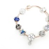 Image 4: 22 Charms exquis, bracelets plaqués or rose et rhodium