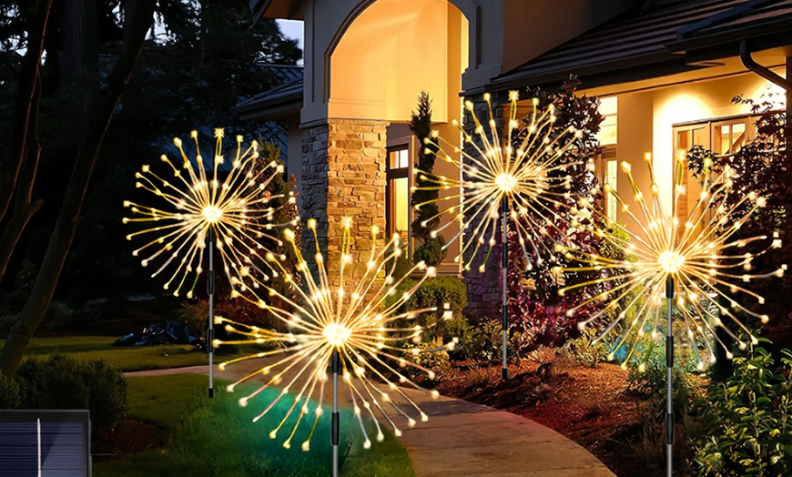 Image 4: Solar-Powered LED Lawn Lights