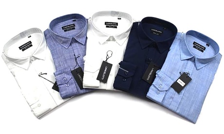 Camicia in lino da uomo, disponibile in 5 colori e varie taglie